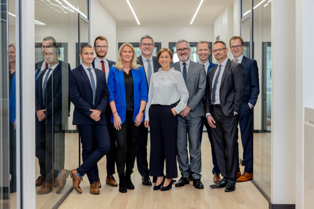 Teamfoto der Vermögensberater bei der Volksbank Oberberg.